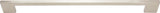 Atlas Homewares Thin Square Appliance Pull 18 Inch (c-c) Brushed Nickel