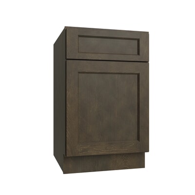 Brooklyn Slate Single Door Standard Base Cabinet - 15" W