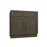 Brooklyn Slate Double Door Standard Base Cabinet - 27" W