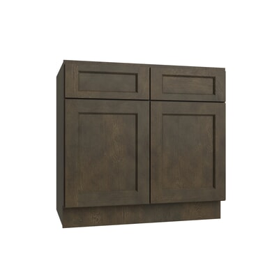 Brooklyn Slate Double Door Standard Base Cabinet - 27" W