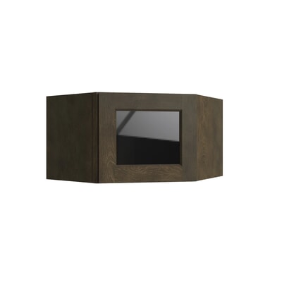 Brooklyn Slate 15" Corner Wall Stacking Cabinets - 24" W