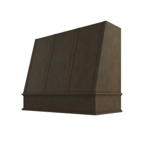 Brooklyn Slate Angled Hood with Strapping Flat Trim - 36