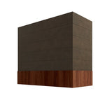 Brooklyn Slate Box Hood with Shiplap Walnut Band - 36" W x 30" H