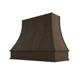 Brooklyn Slate Curved Hood with Strapping Flat Trim - 48" W x 30" H