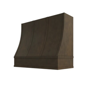 Brooklyn Slate Sloped Hood with Strapping Flat Trim - 36" W x 36" H