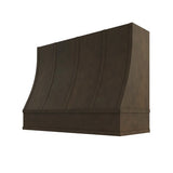 Brooklyn Slate Sloped Hood with Strapping Flat Trim - 48" W x 36" H