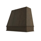 Brooklyn Slate Tapered Hood with Strapping Flat Trim - 36" W x 36" H