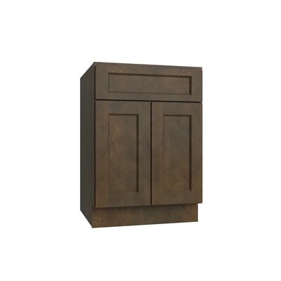 Brooklyn Slate Double Door Vanity - 24" W