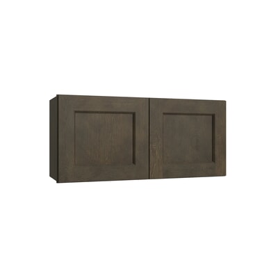 Brooklyn Slate Double Door Wall Cabinet - 33" W x 24" H