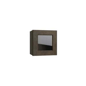 Brooklyn Slate 15" Wall Stacking Cabinets with Glass