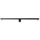 32" Black Matte Stainless Steel Linear Shower Drain with Solid Cover