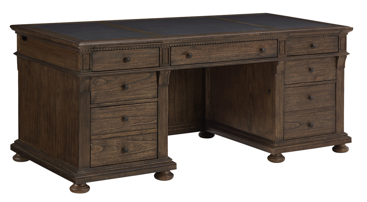 Hekman 79420 Wellington Estates Office 72.5in. x 36.25in. x 31.25in. Executive Desk