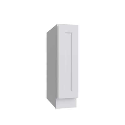 Brooklyn White Single Door Full Height Base Cabinet - 9" W