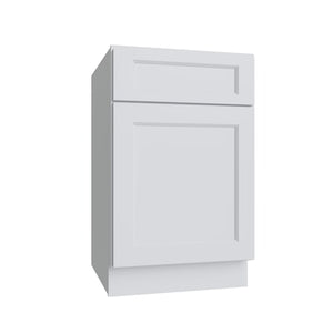 Brooklyn White Single Door Standard Base Cabinet - 15