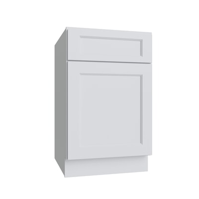Brooklyn White Single Door Standard Base Cabinet - 21" W