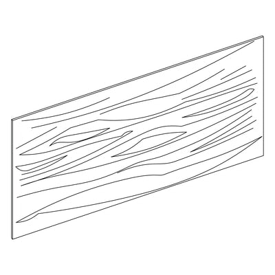 Brooklyn White Back Panel (Long Grain) - 48" W x 96" H