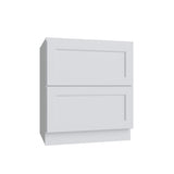 Brooklyn White 2 Drawer Base Cabinet - 30" W