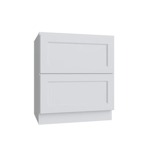Brooklyn White 2 Drawer Base Cabinet - 36