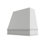Brooklyn White Tapered Hood Classic Trim - 42" W x 30" H