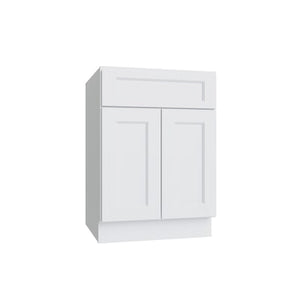 Brooklyn White Double Door Vanity - 24" W