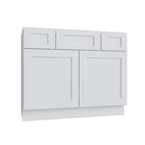 Brooklyn White Vanity Sink Base - 48" W
