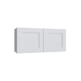 Brooklyn White Double Door Wall Cabinet - 36" W x 18" H