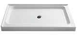 ANZZI SB-AZ022R Vail 36 x 48  in. Double Threshold Shower Base in White