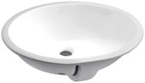 ANZZI LS-AZ110-R Series 17 in. Ceramic Undermount Sink Basin in White