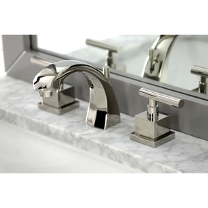 Kingston Brass KS4986CQL Claremont 8" Widespread Bathroom Faucet, Polished Nickel