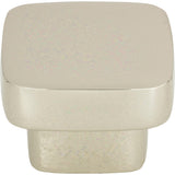 Atlas Homewares Chunky Square Knob Medium 1 7/16 Inch Polished Nickel