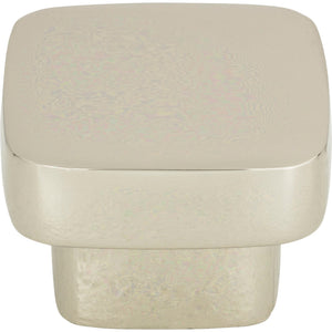 Atlas Homewares Chunky Square Knob Medium 1 7/16 Inch Polished Nickel
