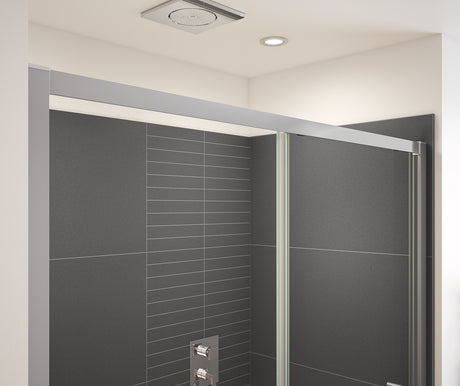 MAAX 135238-900-084-000 Connect Pro 57-58 ½ x 76 in. 6mm Sliding Shower Door for Alcove Installation with Clear glass in Chrome