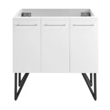 Annecy 36" Bathroom Vanity in White - Cabinet Only