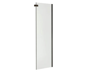 MAAX 139393-900-173-000 Halo Return Panel for 30 in. Base with Clear glass in Dark Bronze