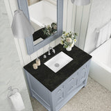 Breckenridge 36" Single Vanity, Serenity Blue, w/ 3 CM Phantome Eclos Top