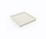 Swanstone SS-3636 36 x 36 Swanstone Alcove Shower Pan with Center Drain in Bone SF03636MD.037