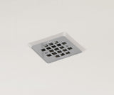 MAAX 420036-503-001-100 B3Square 6042 Acrylic Corner Right Shower Base in White with Center Drain