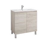 DAX Sunset Engineered Wood and Porcelain Onix Basin and Vanity, 32", Pine DAX-SUN013212-ONX