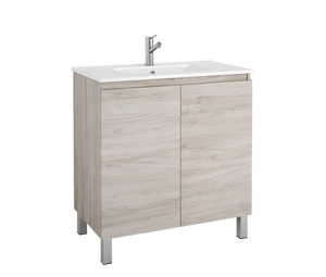 DAX Sunset Engineered Wood and Porcelain Onix Basin and Vanity, 32", Pine DAX-SUN013212-ONX