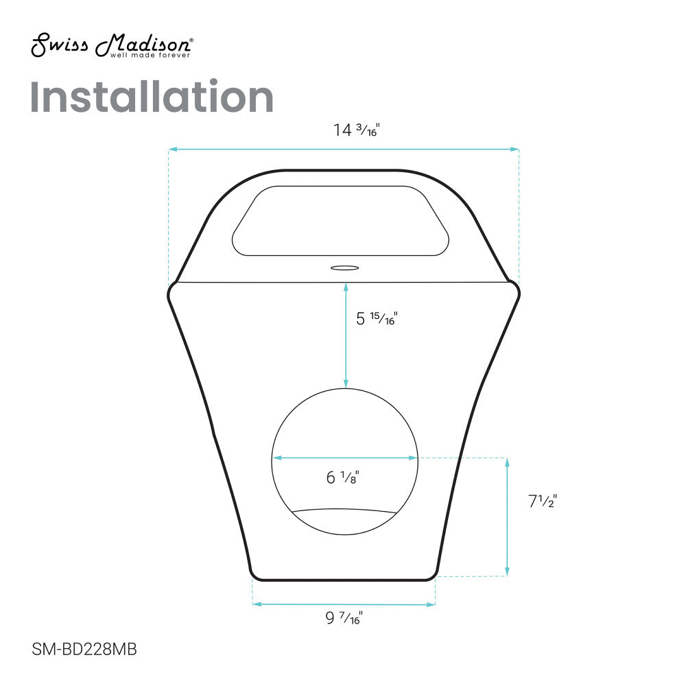 Carre Bidet in Matte Black