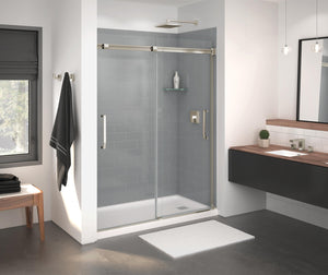 MAAX 138762-900-305-000 Inverto 56-59 x 70 ½-74 in. 8mm Bypass Shower Door for Alcove Installation with Clear glass in Brushed Nickel