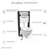 St. Tropez Wall Hung Toilet Bundle (SM-WT449, SM-WC424, SM-WC001C)