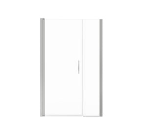 MAAX 138271-900-084-100 Manhattan 45-47 x 68 in. 6 mm Pivot Shower Door for Alcove Installation with Clear glass & Round Handle in Chrome