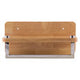 ALFI brand AB5510 12" Small Wooden Shelf with Chrome Towel Bar Bathroom Accessory
