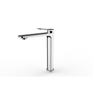DAX Brass Single Handle Vessel Bathroom Basin Faucet, Chrome DAX-65128-CR
