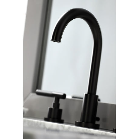 Fauceture FSC8925CKL Kaiser Widespread Bathroom Faucet with Brass Pop-Up, Oil Rubbed Bronze