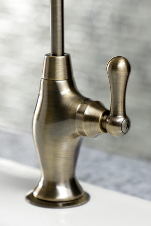 Kingston Brass KSAG3193AL Restoration Reverse Osmosis System Filtration Water Air Gap Faucet, Antique Brass