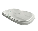 MAAX 101058-004-001-100 Calla 6042 Acrylic Drop-in Center Drain Hydromax Bathtub in White