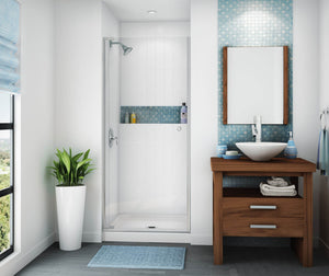 MAAX 145021-000-002-583 SPL 3232 AFR AcrylX Alcove Shower Base with Center Drain in White