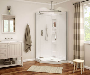 MAAX 139315-900-084-000 Davana Neo-angle 38 x 38 x 75 in. 8mm Pivot Shower Door for Corner Installation with Clear glass in Chrome